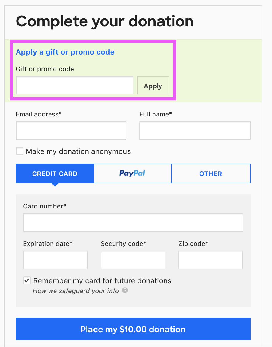 How to Apply a Promo Code